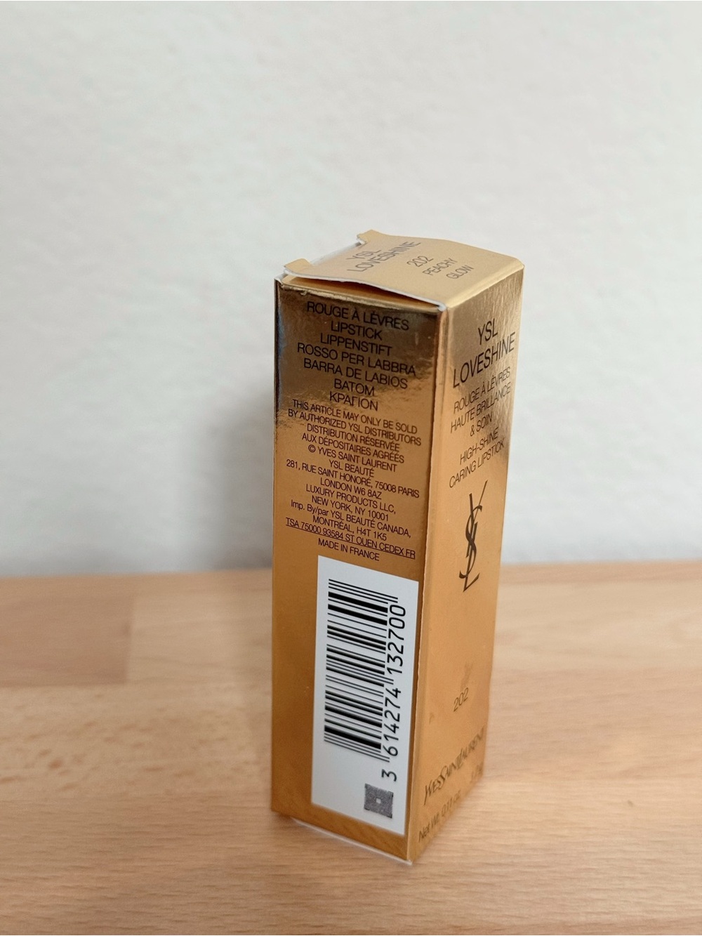 Yves Saint Laurent YSL LoveShine Lipstick 202 Peachy Glow - Picture 4 of 5